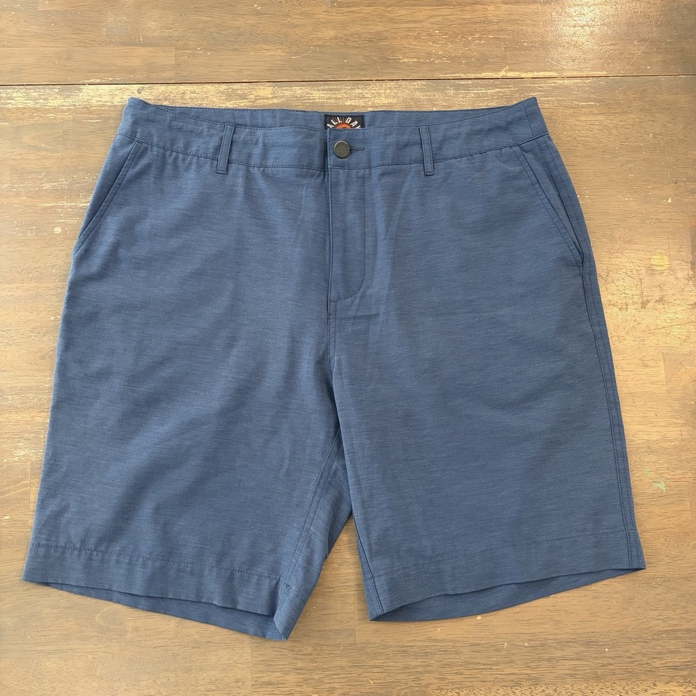 Faherty Shorts Mens 35 Blue All Day Chino 9" Stretch Performance Casual Resort
